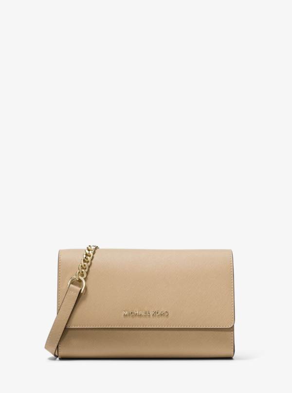Damske Crossbody Kabelka Michael Kors Saffiano Leather 3-in-1 Crossbody Hnedožltý - Kabelky Michael Kors Obchod | AFBND-9635